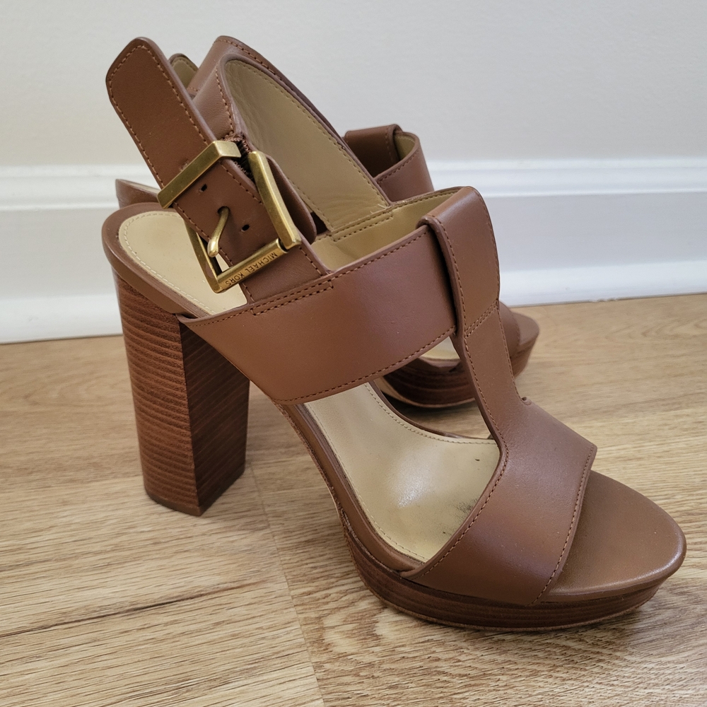 Michael Kors Tan Leather Heels